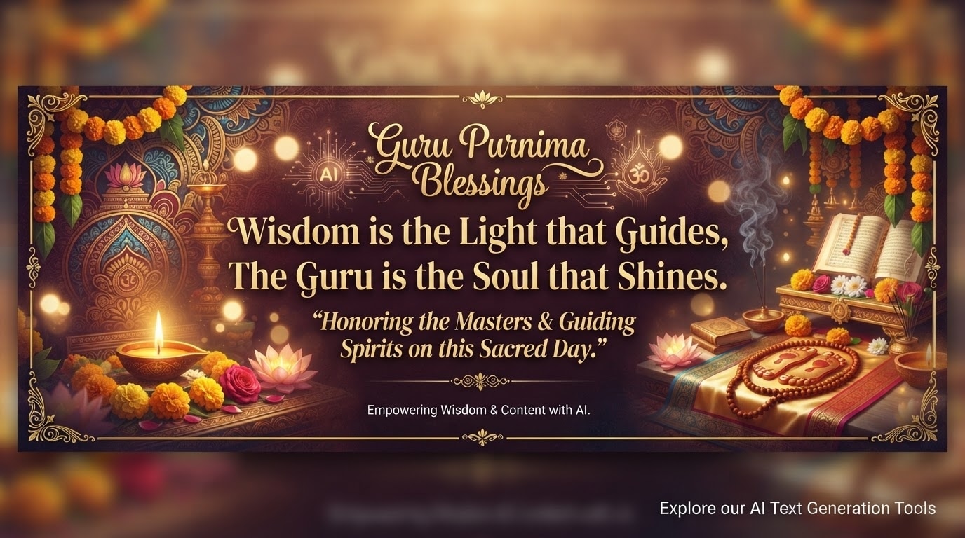 Enhance happy guru purnima wishes with AI stickers