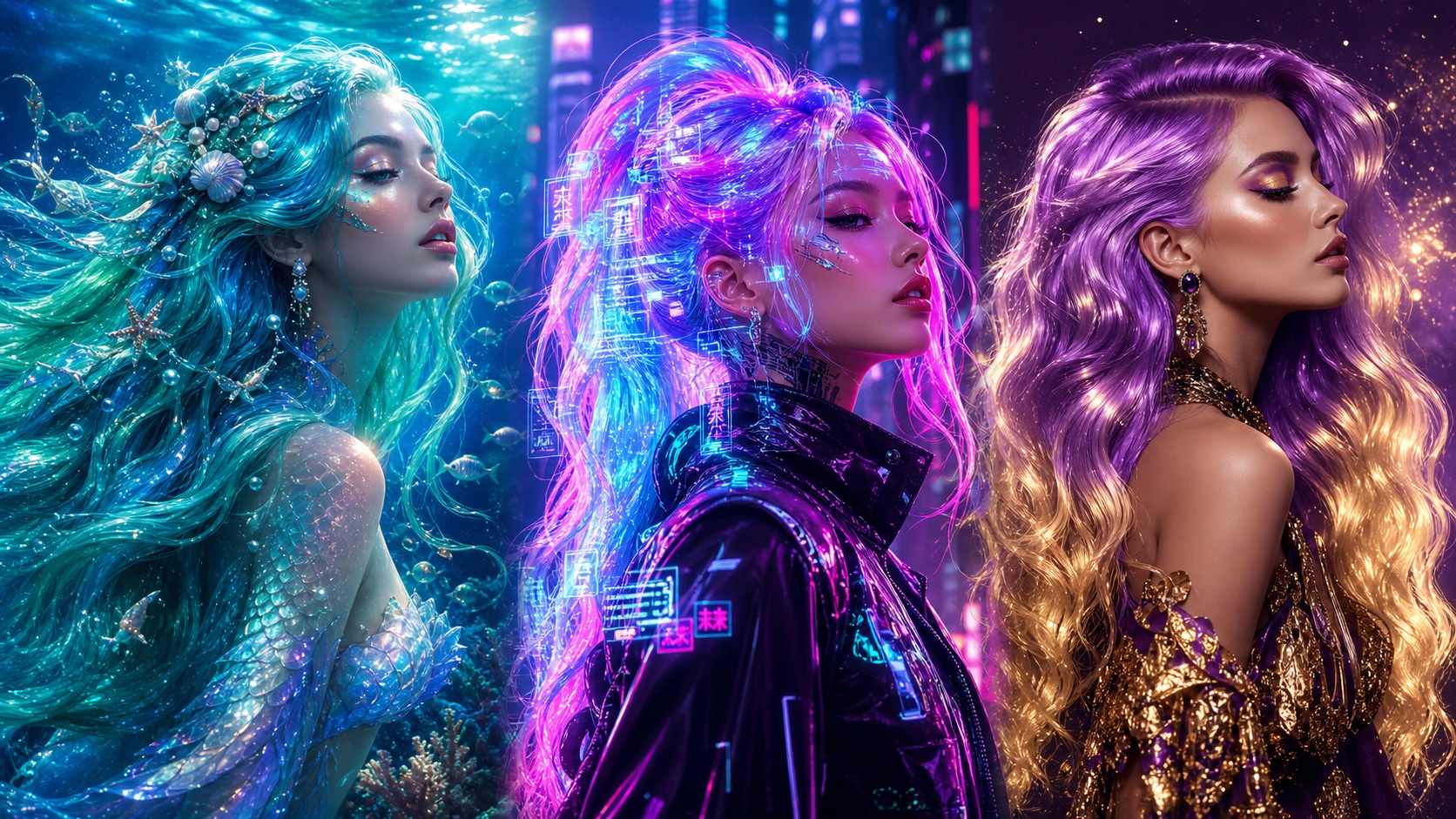 Mix and match colors using dynamic ai hair color prompts