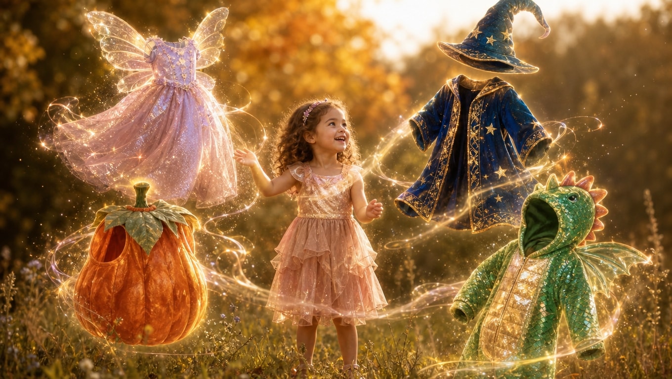Craft fairytale costumes with Halloween AI prompts for kids