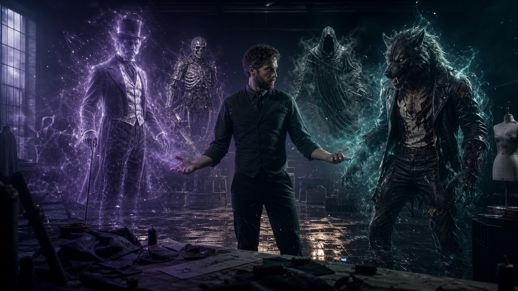 Generate spine-chilling AI art for men