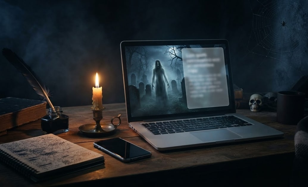 Write scary captions with AI copywriting