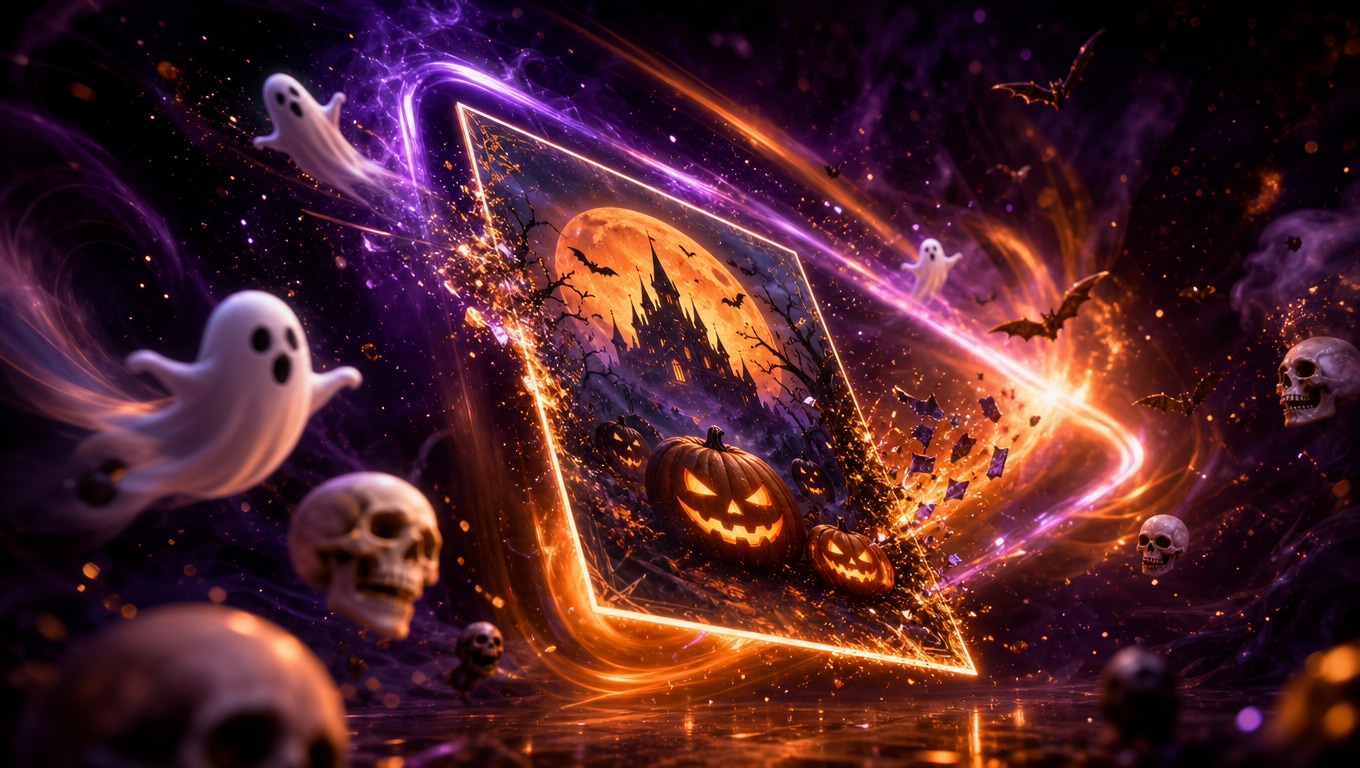 Invitación de Halloween animada con plantillas de video