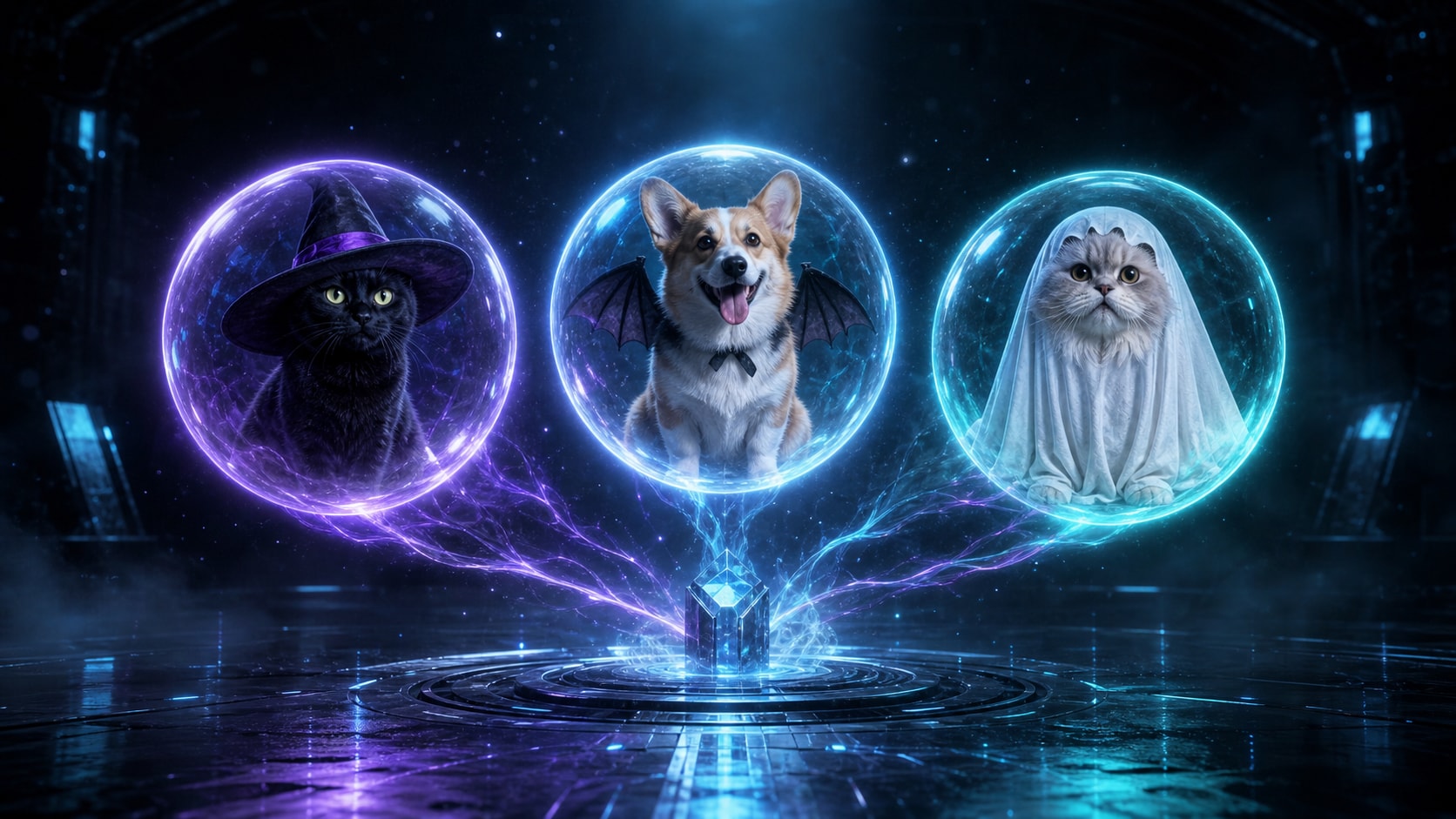 Foto de referencia de una mascota para generar una imagen de Halloween con IA