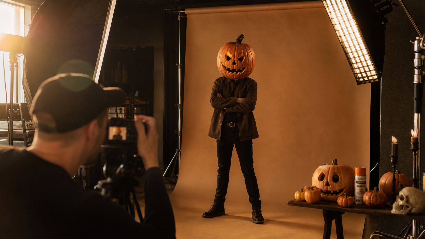 Endless Halloween Pumpkin Head Photoshoot Ideas