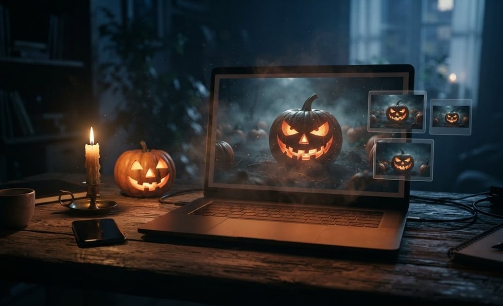 Generate halloween pumpkin images instantly