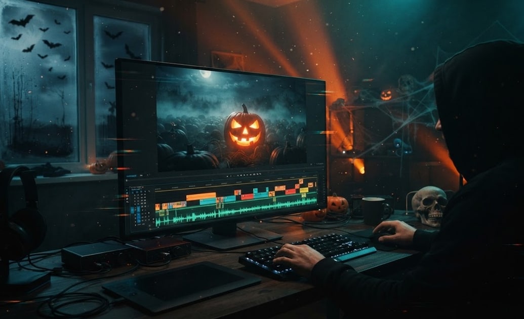 Edit pictures of halloween pumpkins