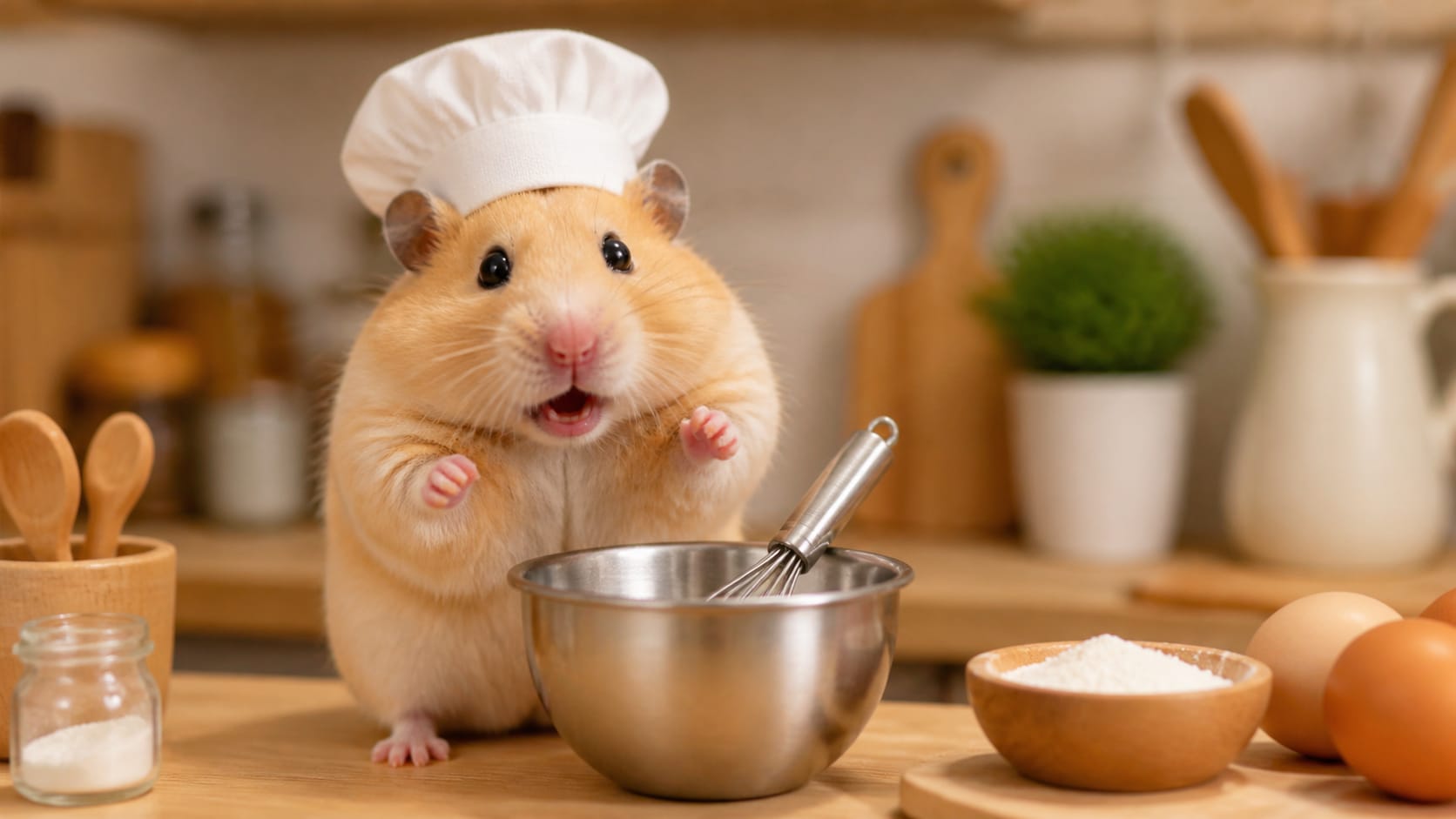 funny hamster AI art prompt feature image