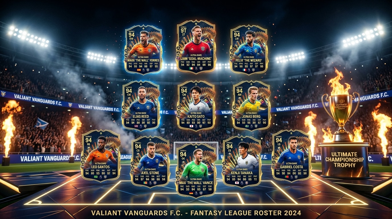 Elevate fantasy football with a custom soccer trading card