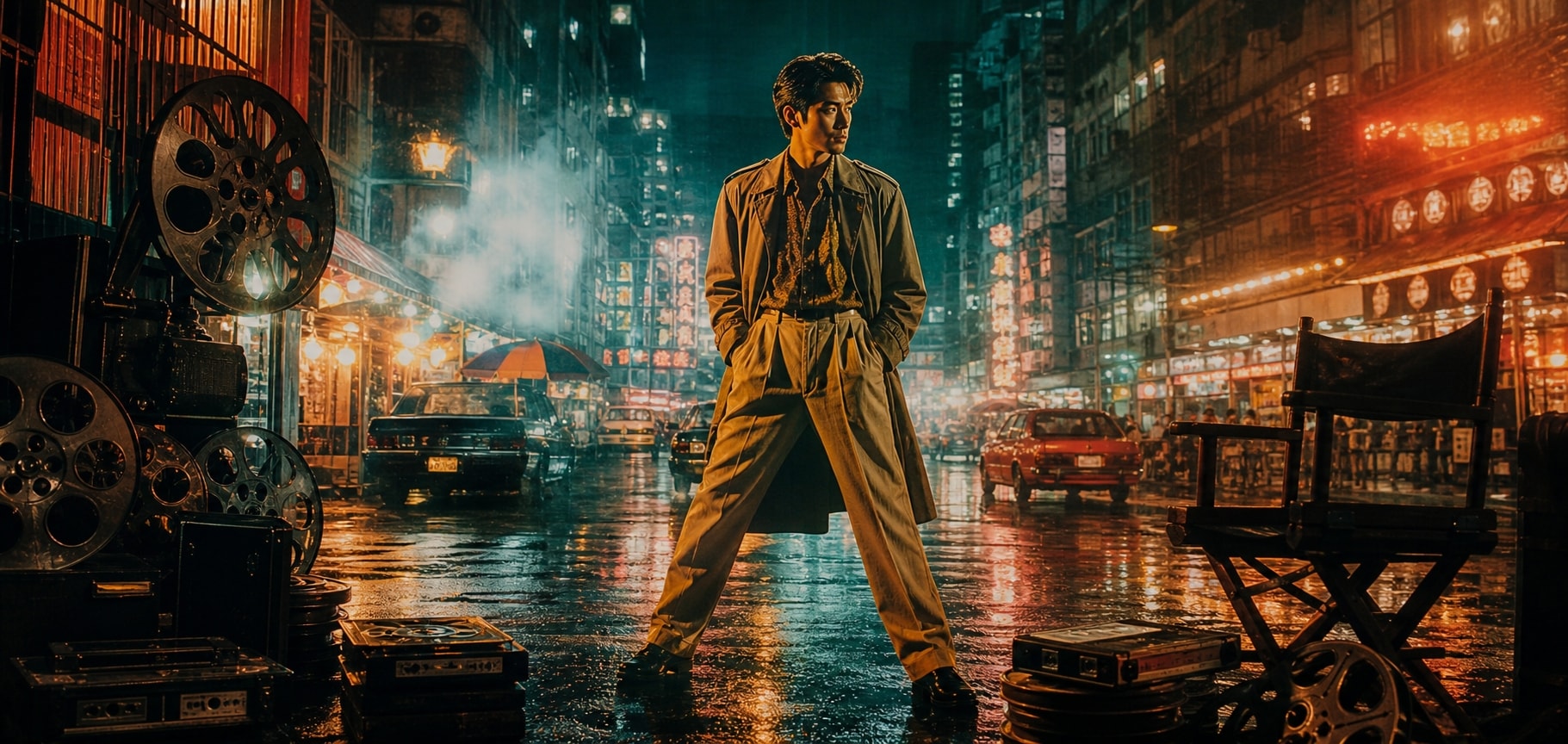 All in one editing with hong kong retro portrait ai generator