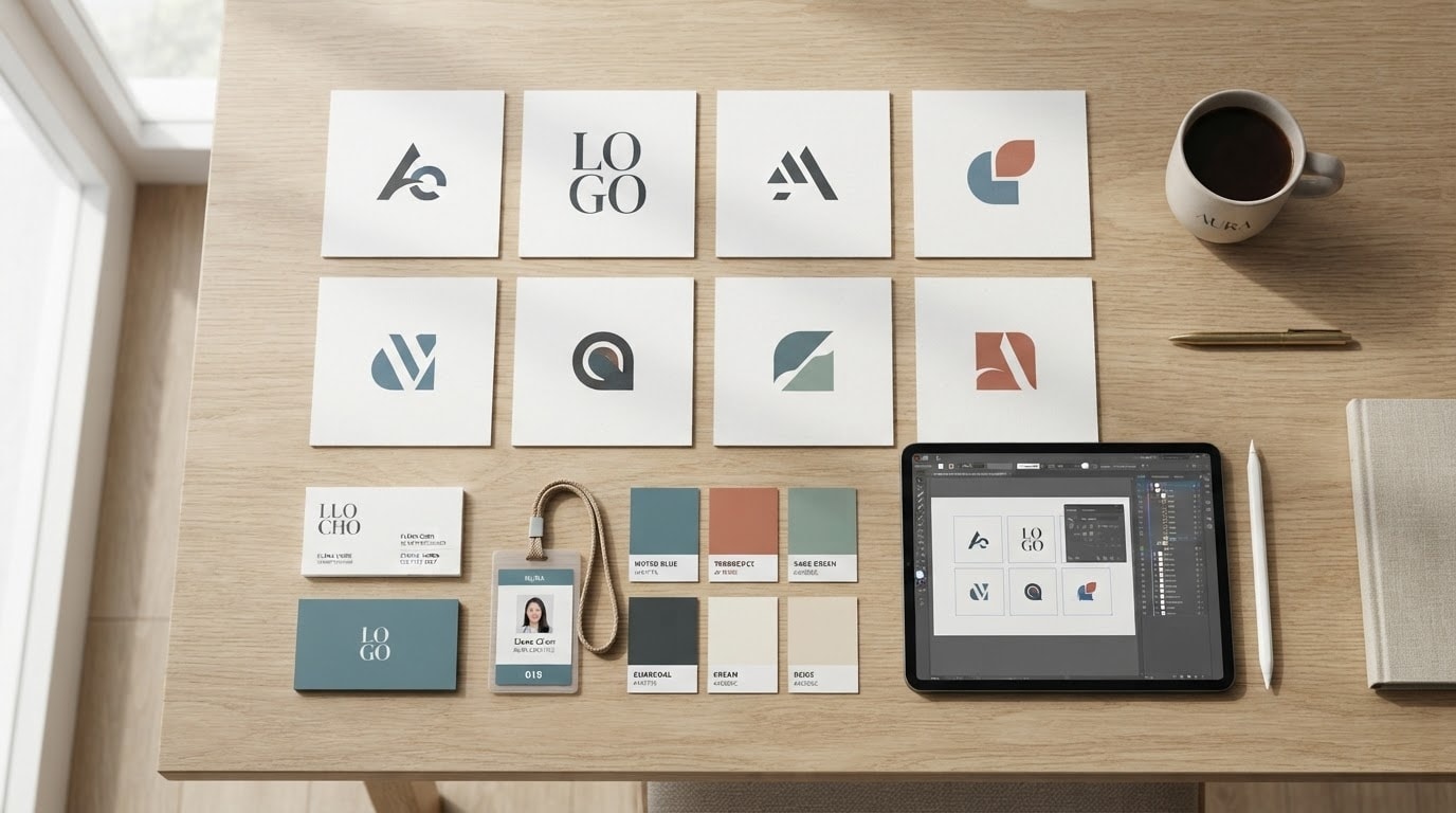 Craft professional logos and brand assets