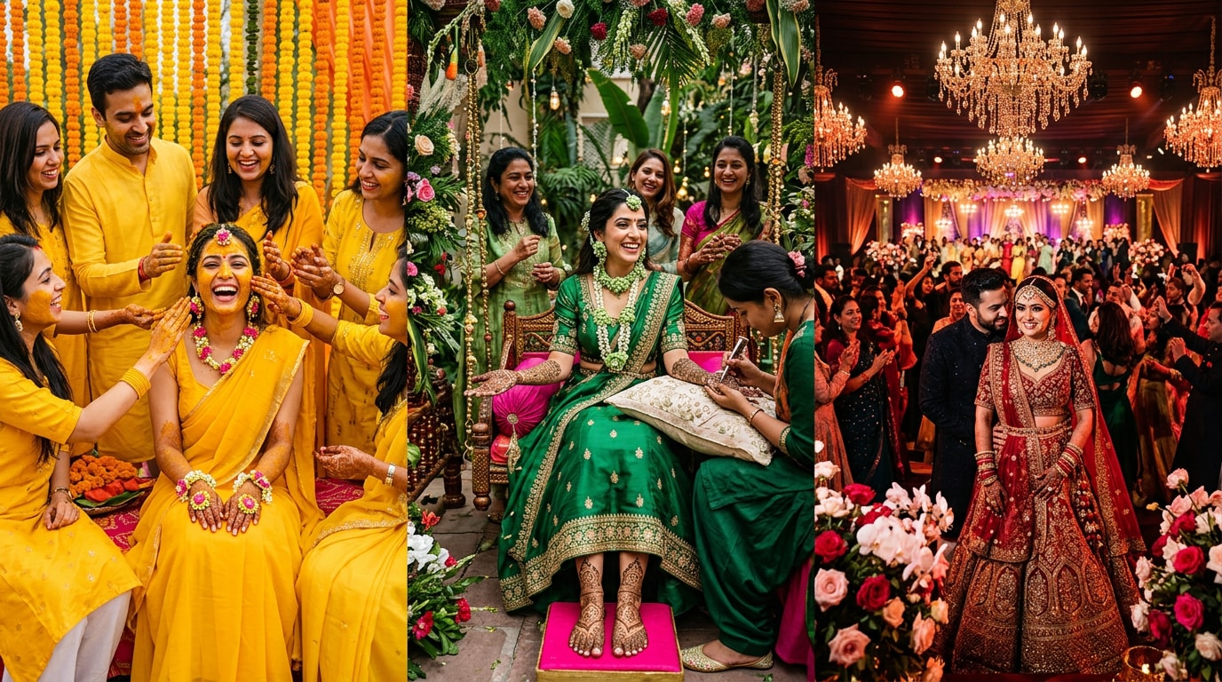 Use haldi ceremony prompt and mehendi bride prompt