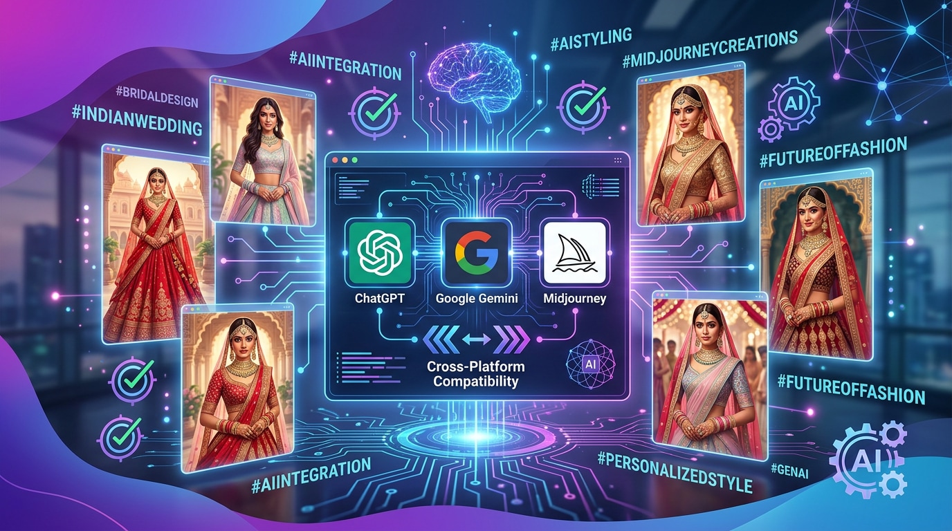 Seamless integration with gemini ai indian bride prompt