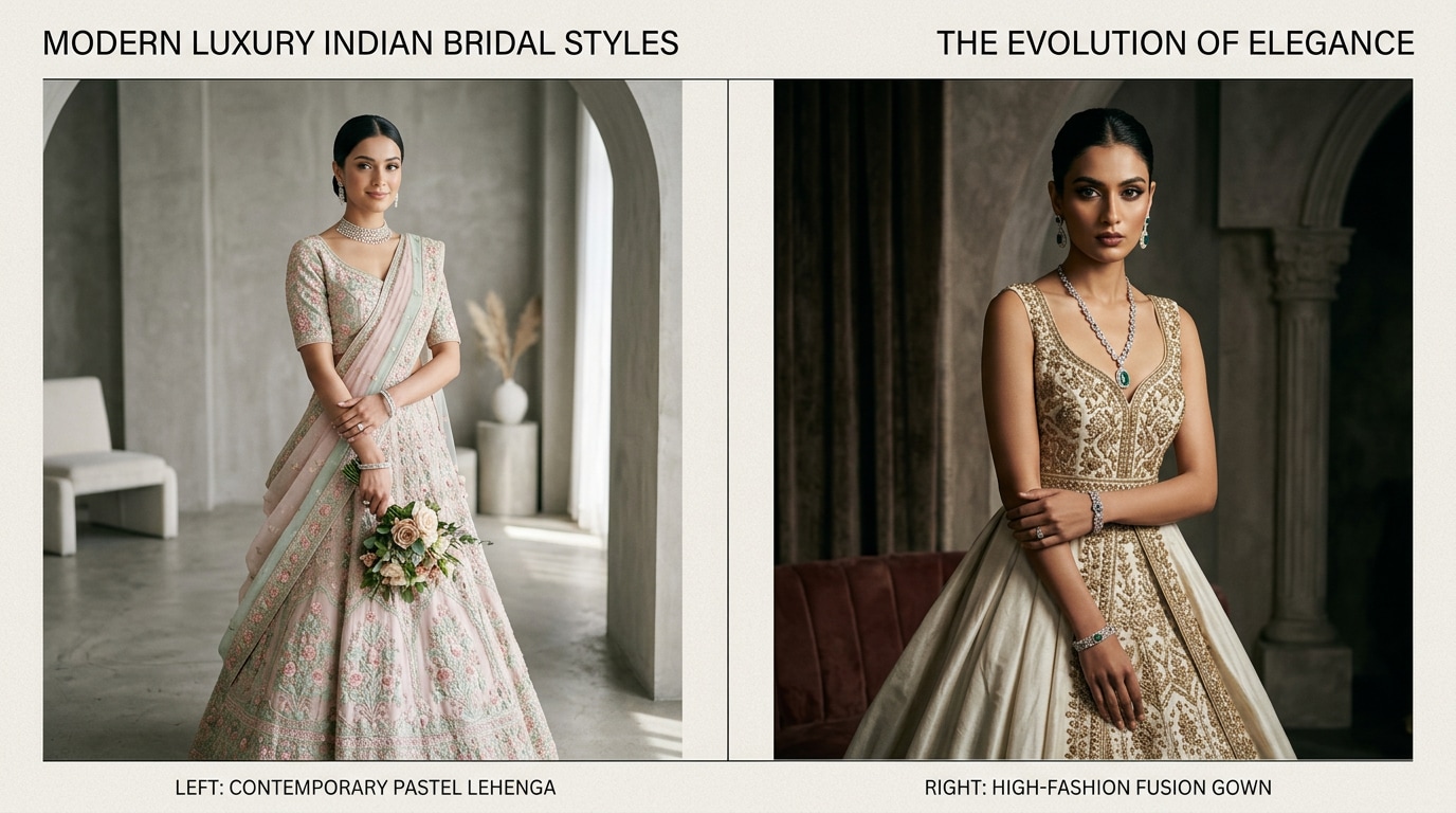 Design modern and luxury indian bridal prompt
