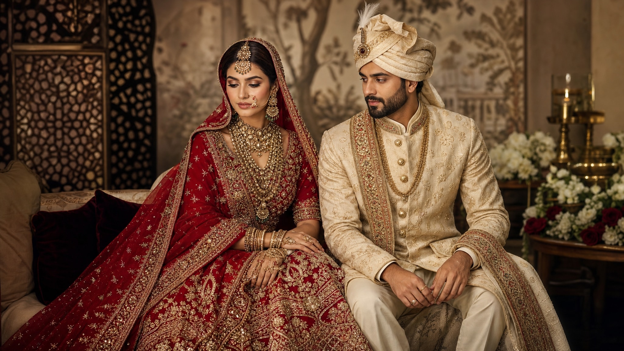 Visualize Indian wedding attire with AI prompts