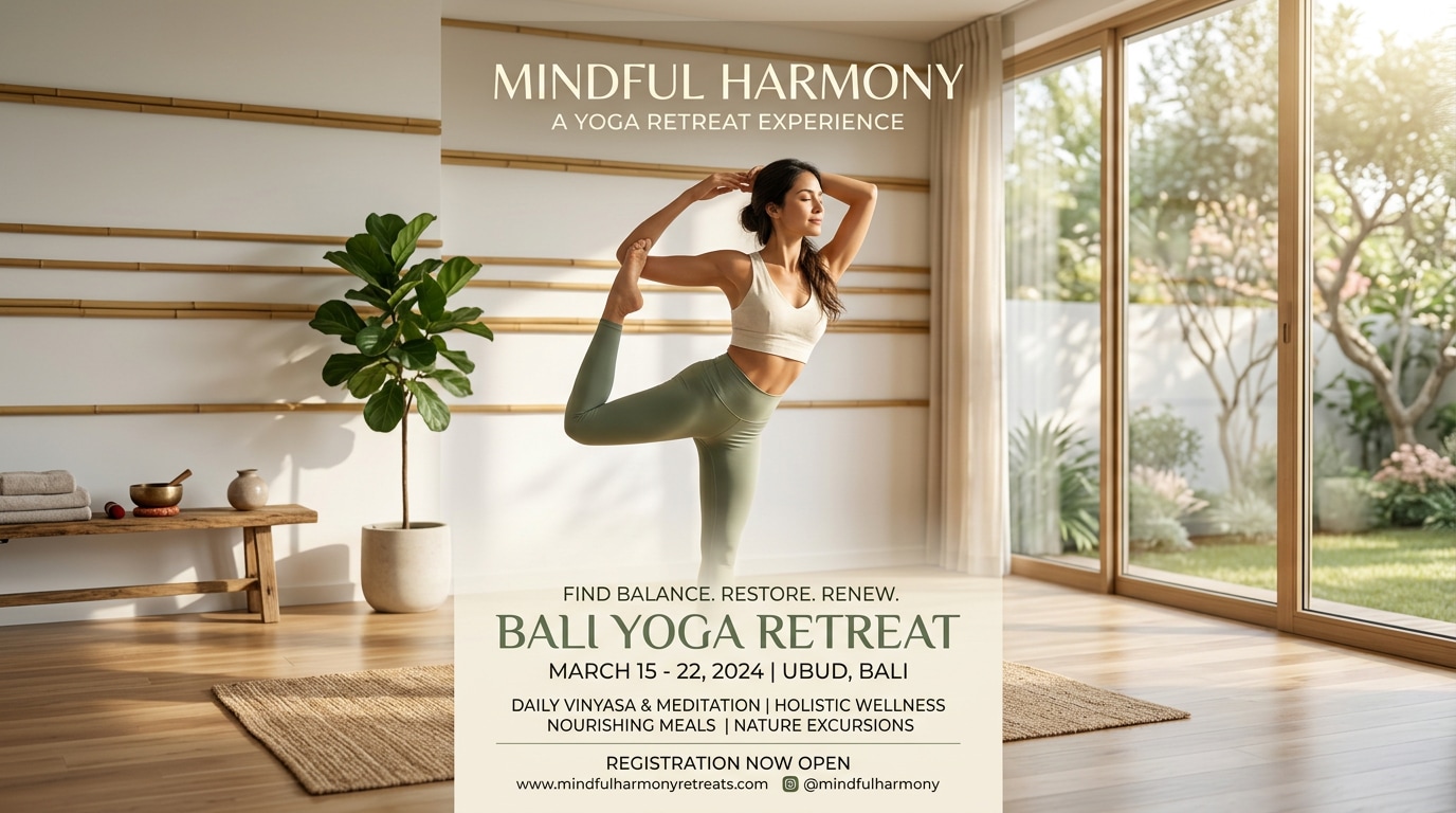 Generate professional yoga studio posters with AI