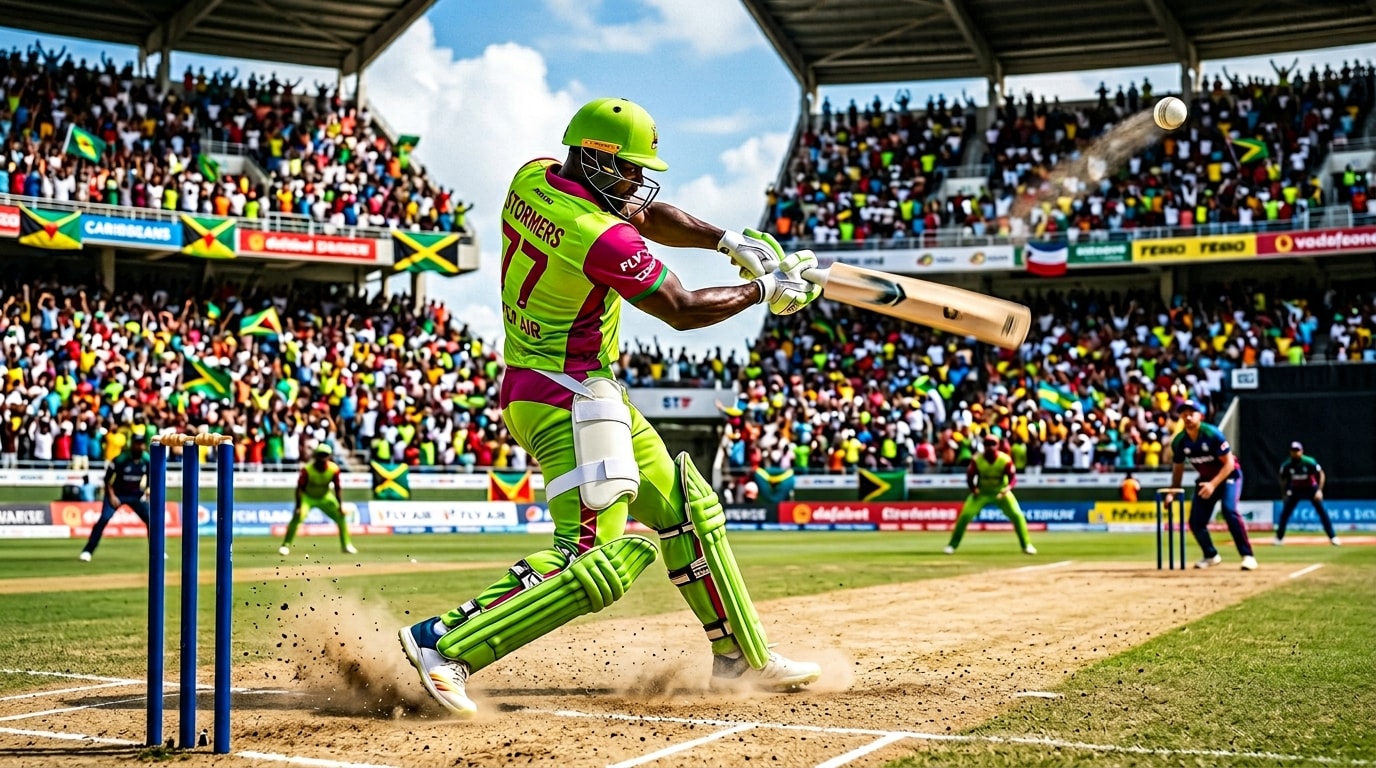 Vidéo de cricket animée