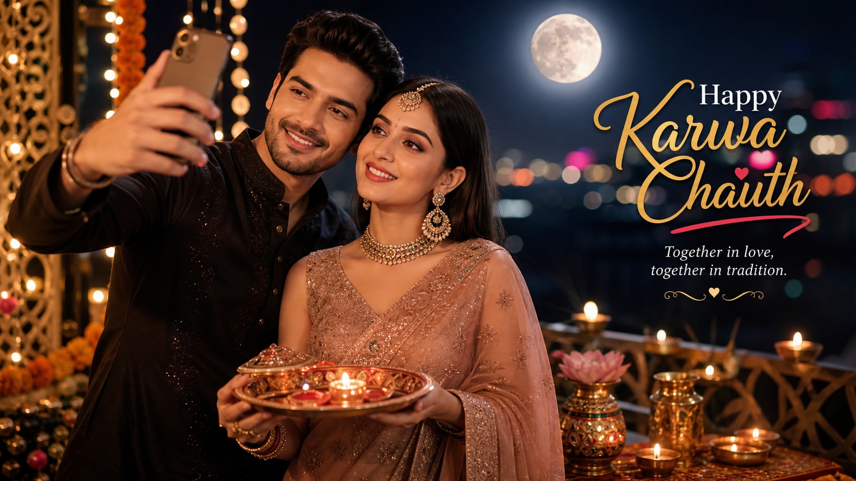 Create viral karwa chauth social media content