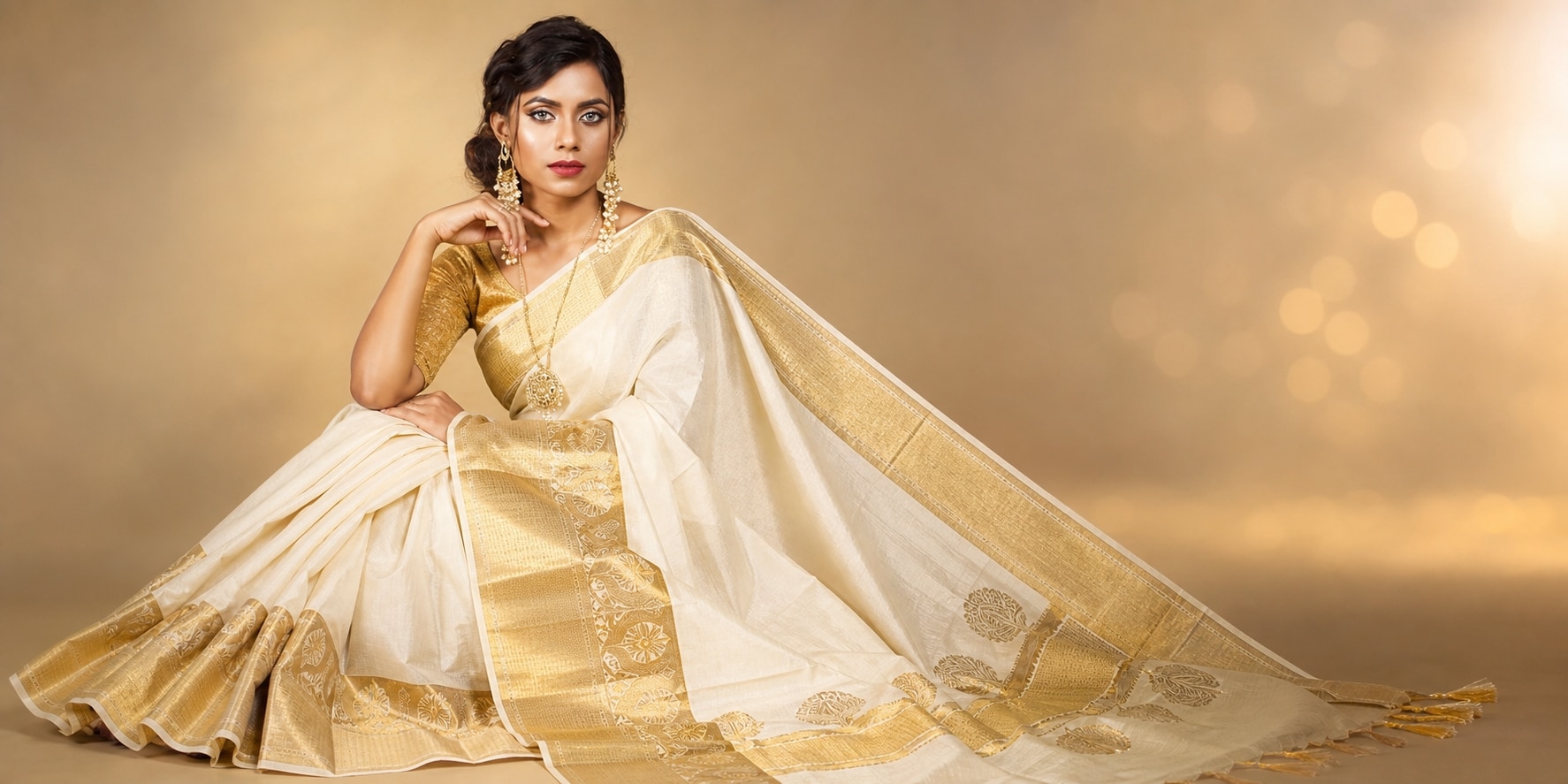 Generate traditional Kerala saree outfits with AI