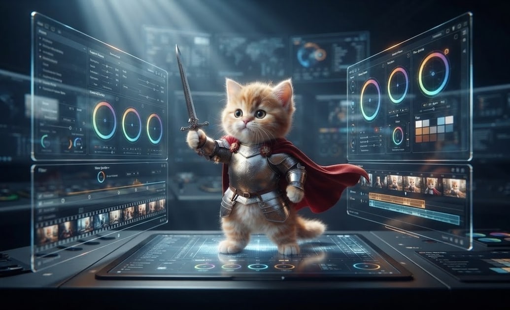 Seamless all-in-one editing for cat knights