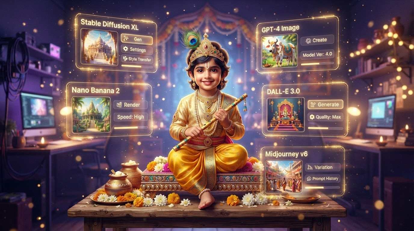 Generate Divine Bal Krishna Edits Instantly