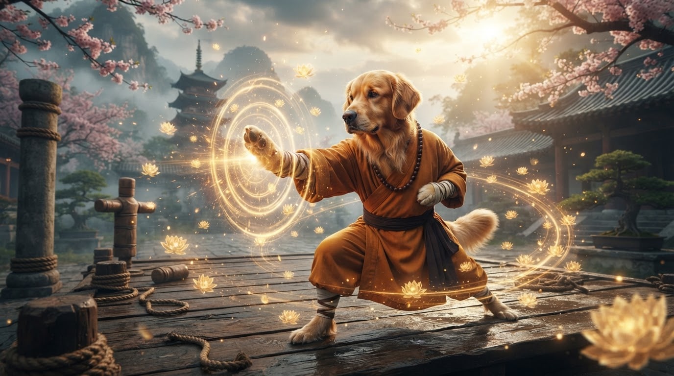Enhance kungfu cat videos with cinematic effects