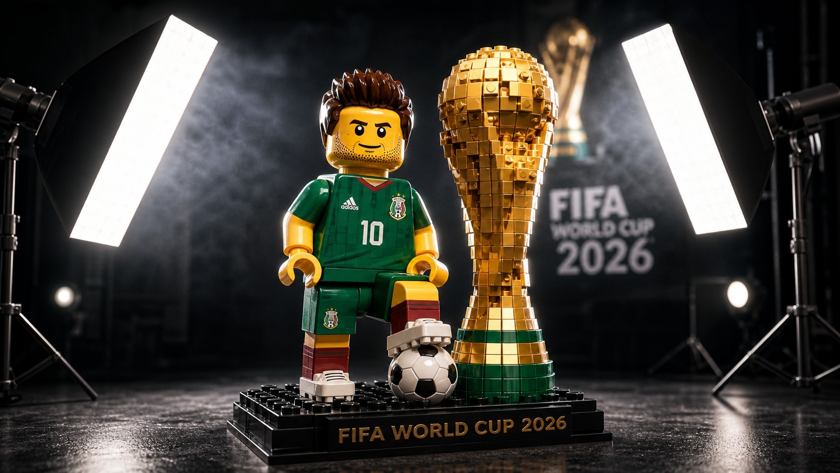 Cinematic studio lighting for LEGO minifigure AI prompts