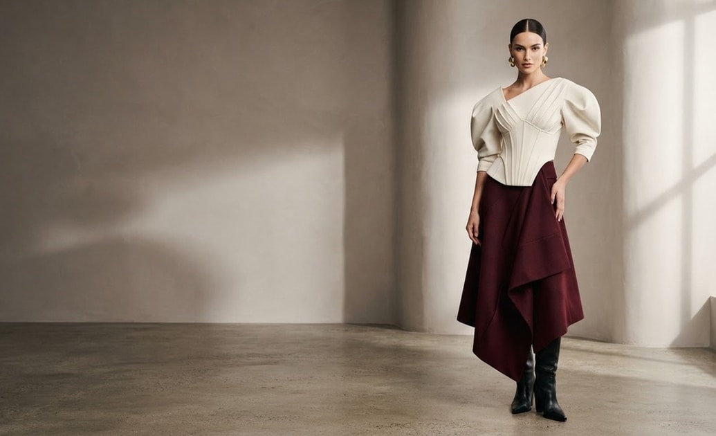 Generate high-end lookbook photo trend
