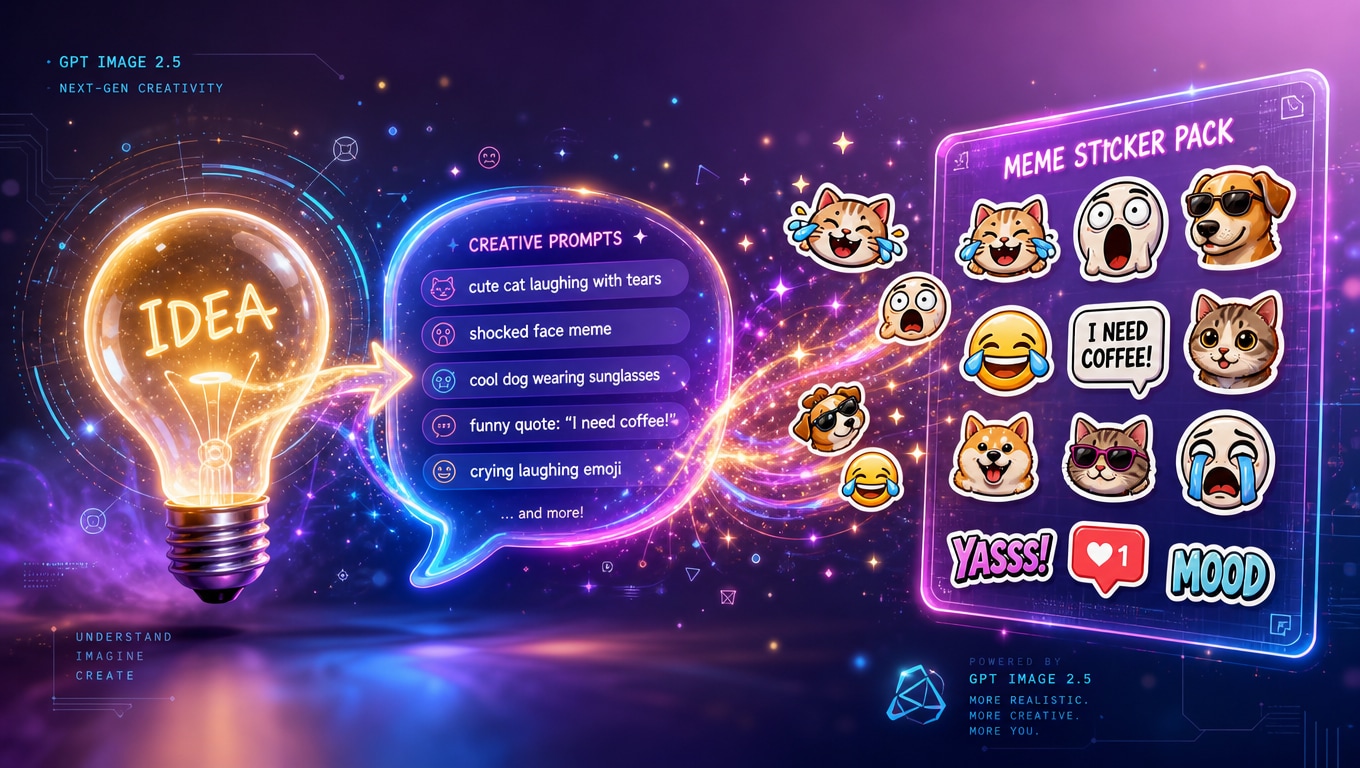 ChatGPT meme sticker pack prompt generation