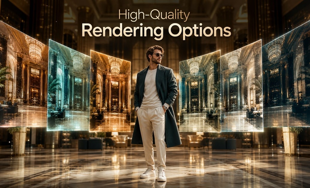 High-Quality Rendering Options for Migos Hotel Lobby AI Free