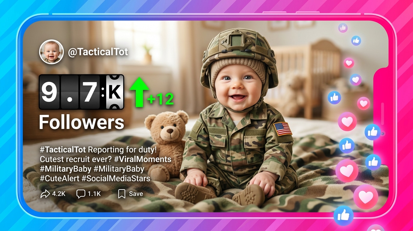 Generate viral military baby ai images