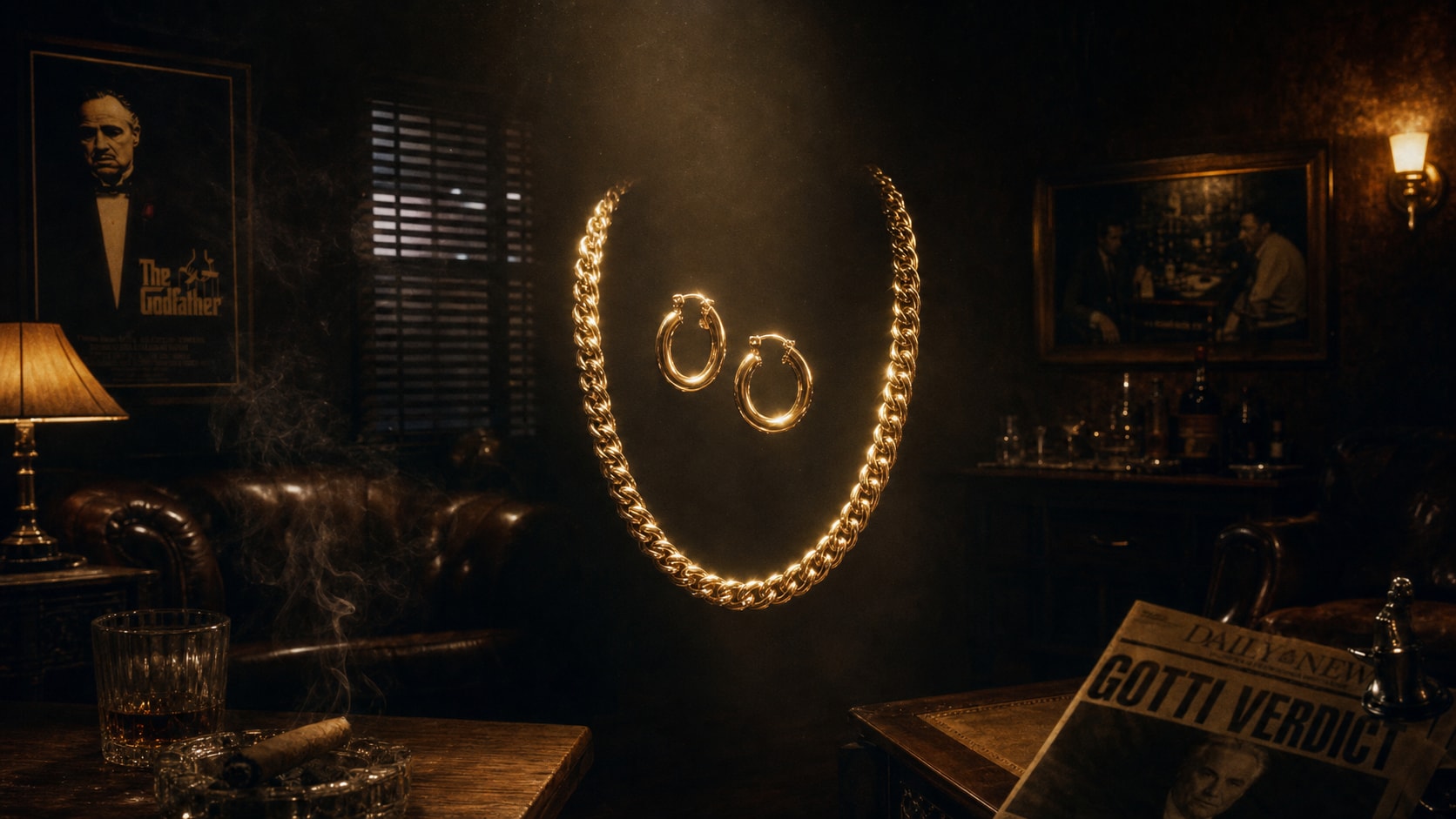 Create cinematic vintage lighting with mob wife photo prompts