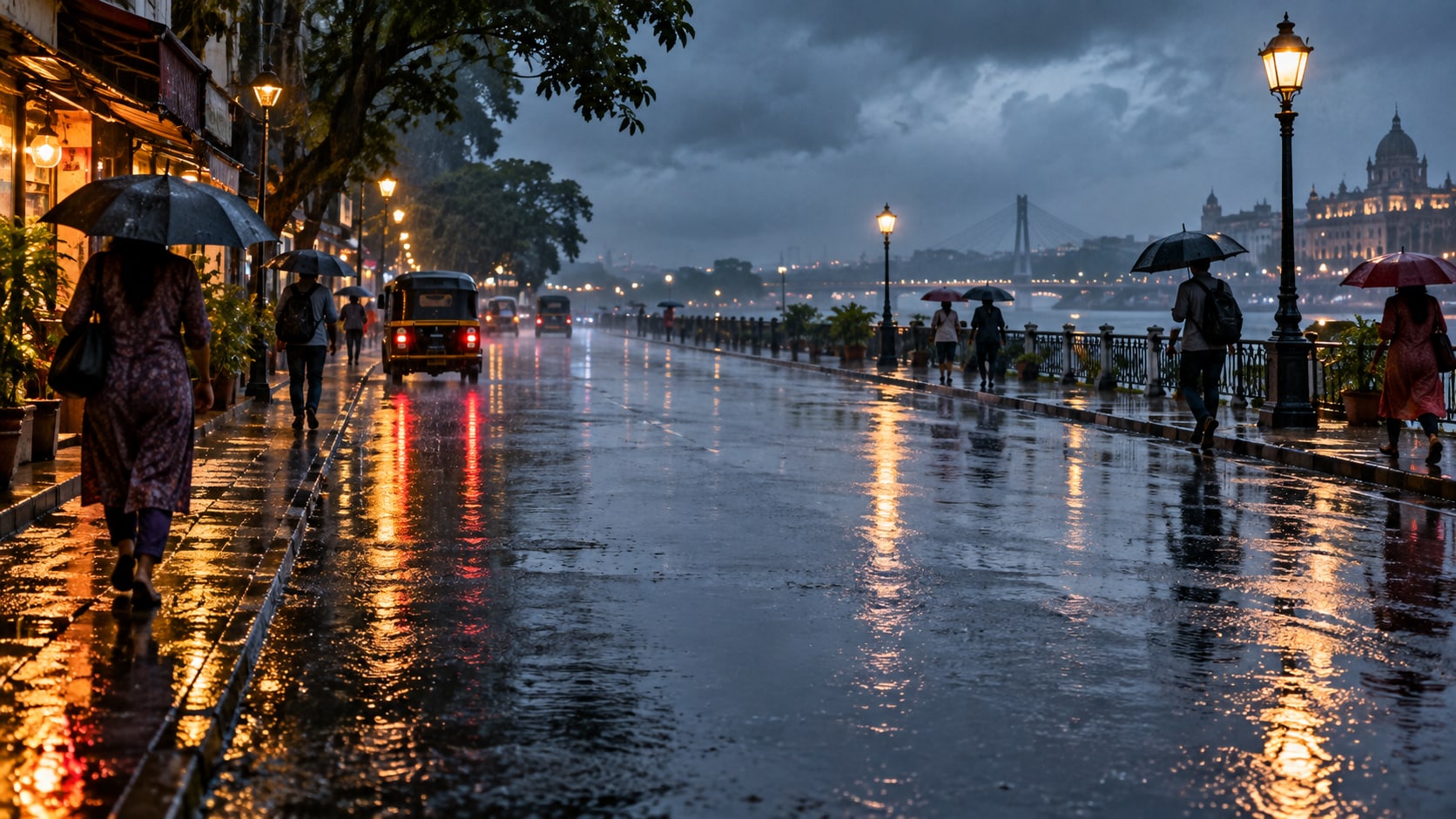 monsoon candid street life prompt still image converted into video in Filmora