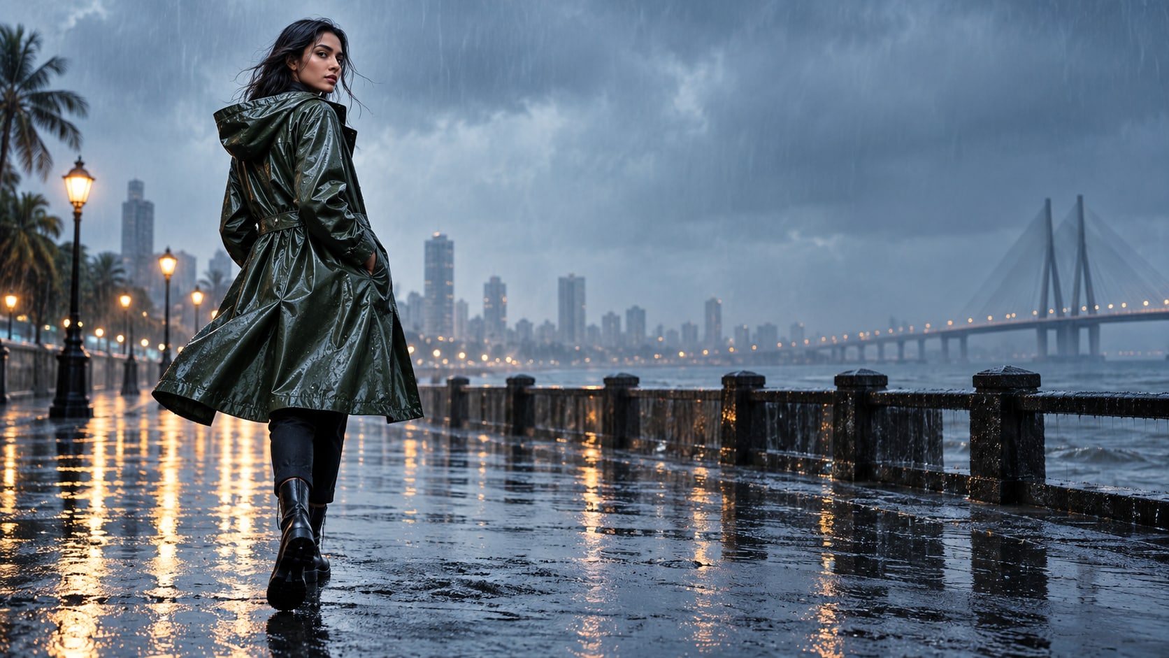 Nano Banana creating alternate monsoon Instagram poster prompt variants
