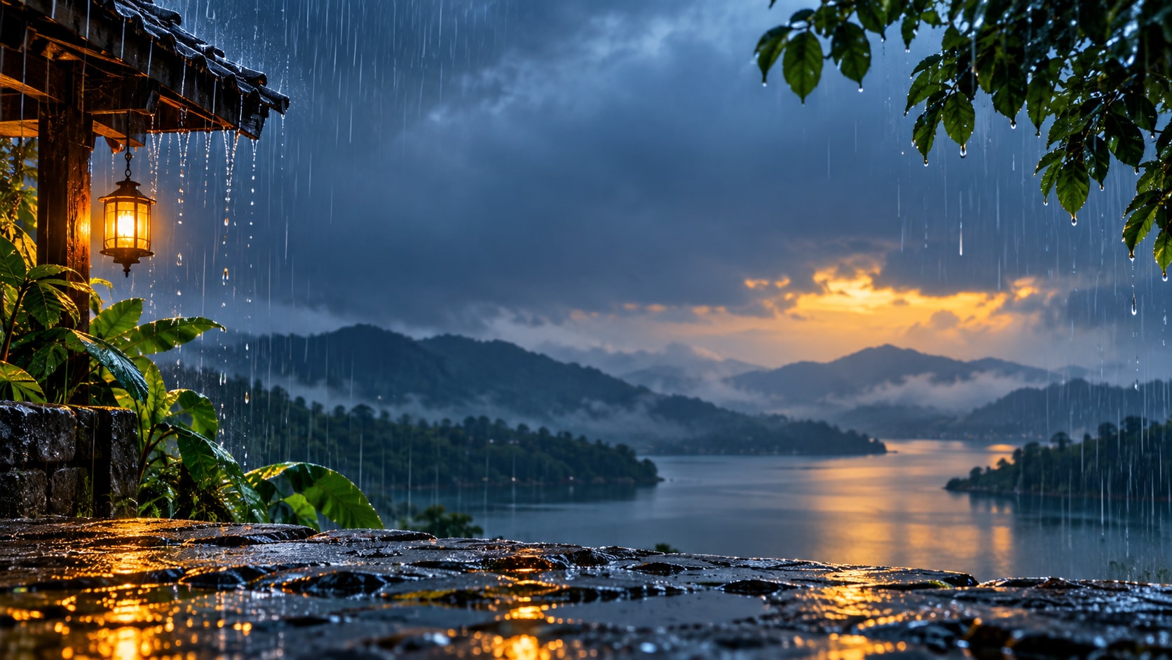 monsoon Instagram poster prompt still image converted into video in Filmora
