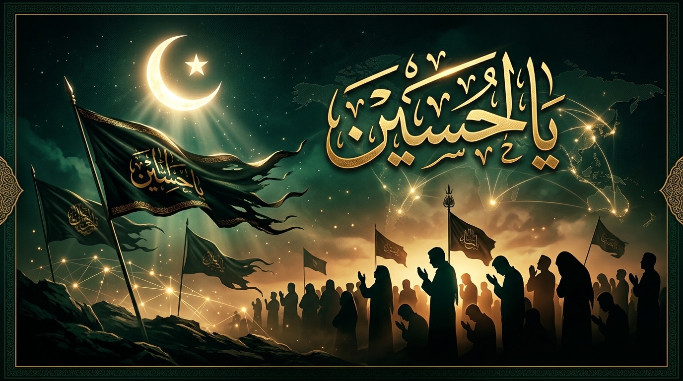 Share the message of karbala with a muharram poster