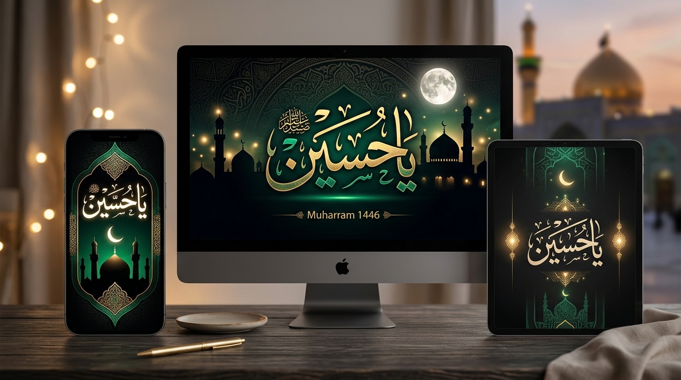 Create custom ya hussain wallpapers for mobile and desktop