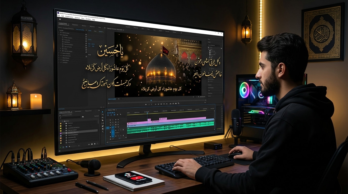 Enhance your ashura videos with ai generated muharram banners
