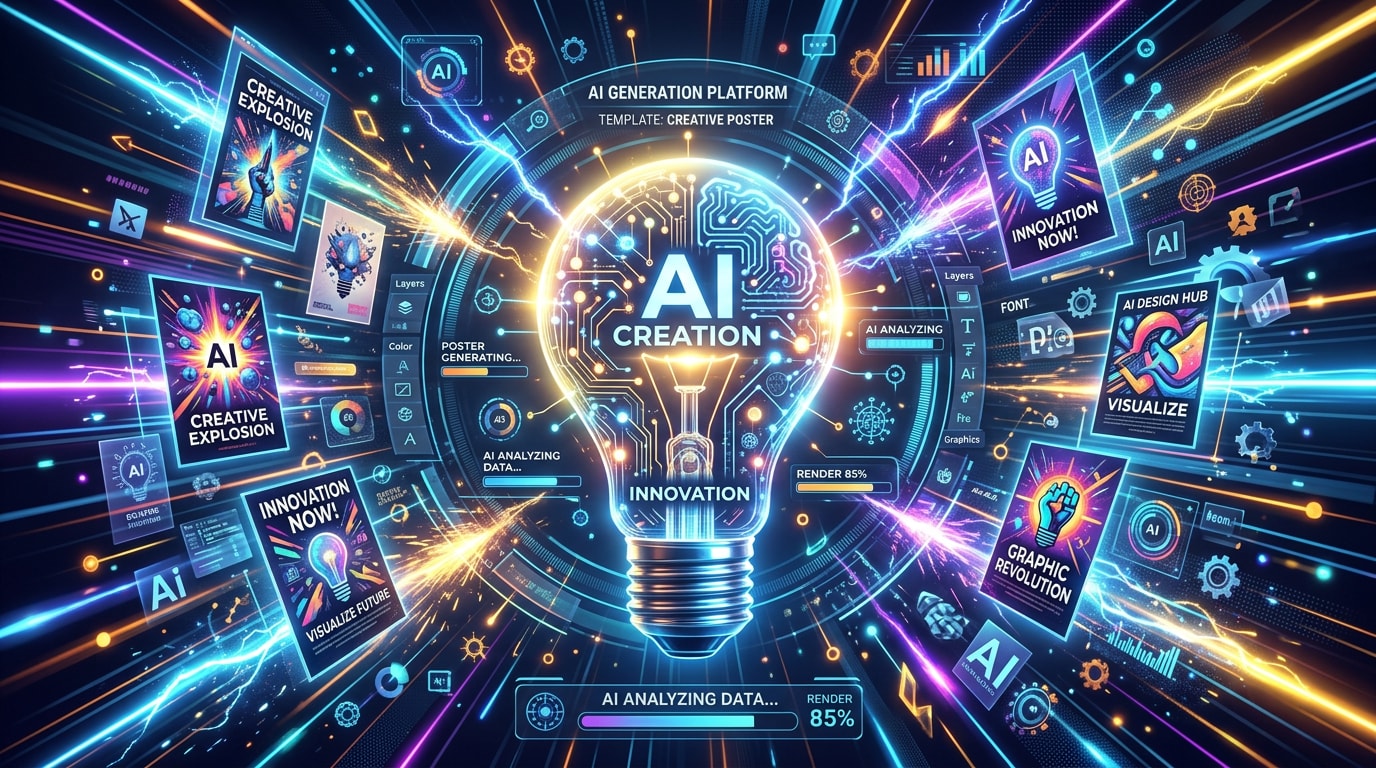 Generate technology day AI posters easily