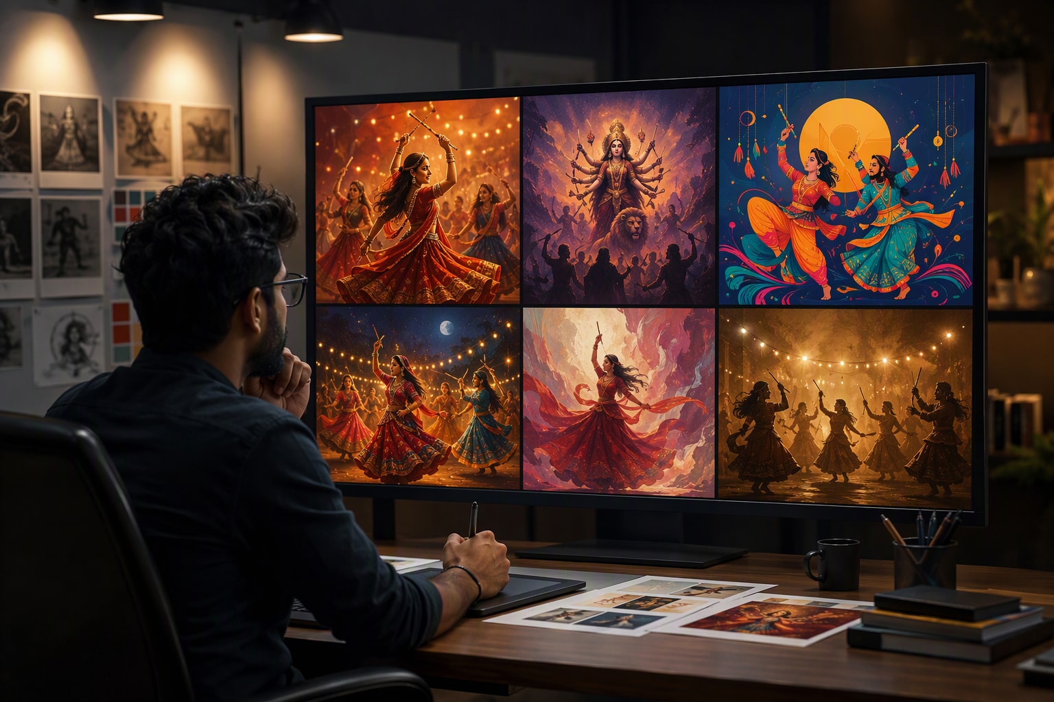 Nano Banana creating alternate Navratri prompt variants