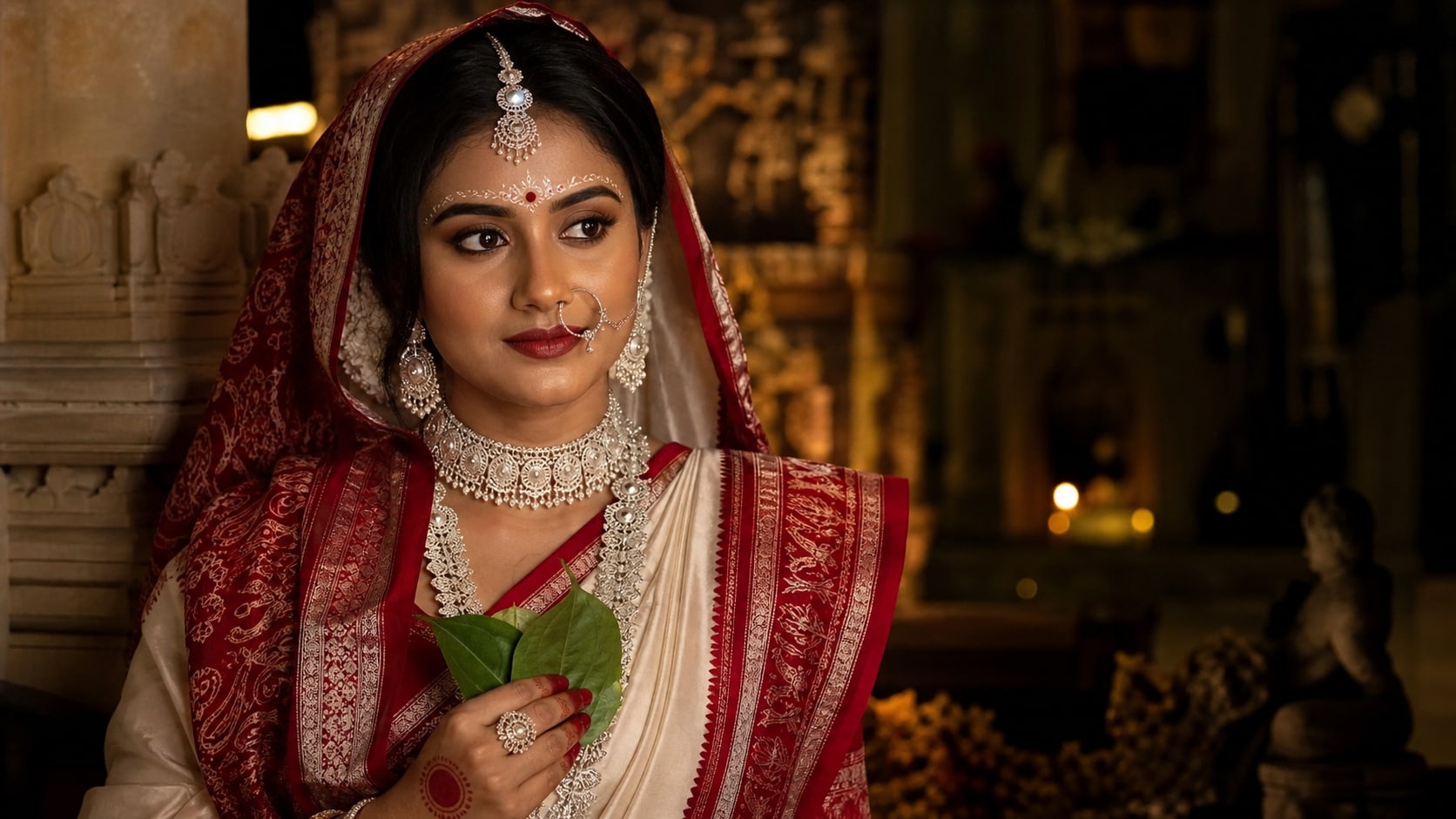 visualize traditional odia bride look prompt