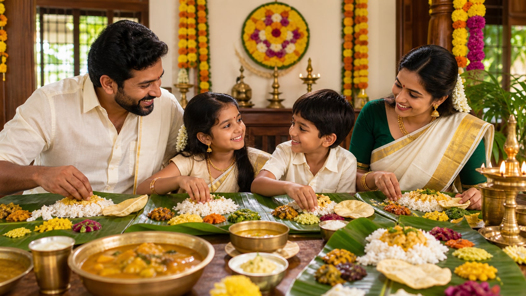 GPT Image 2 creating controlled Onam family prompt results
