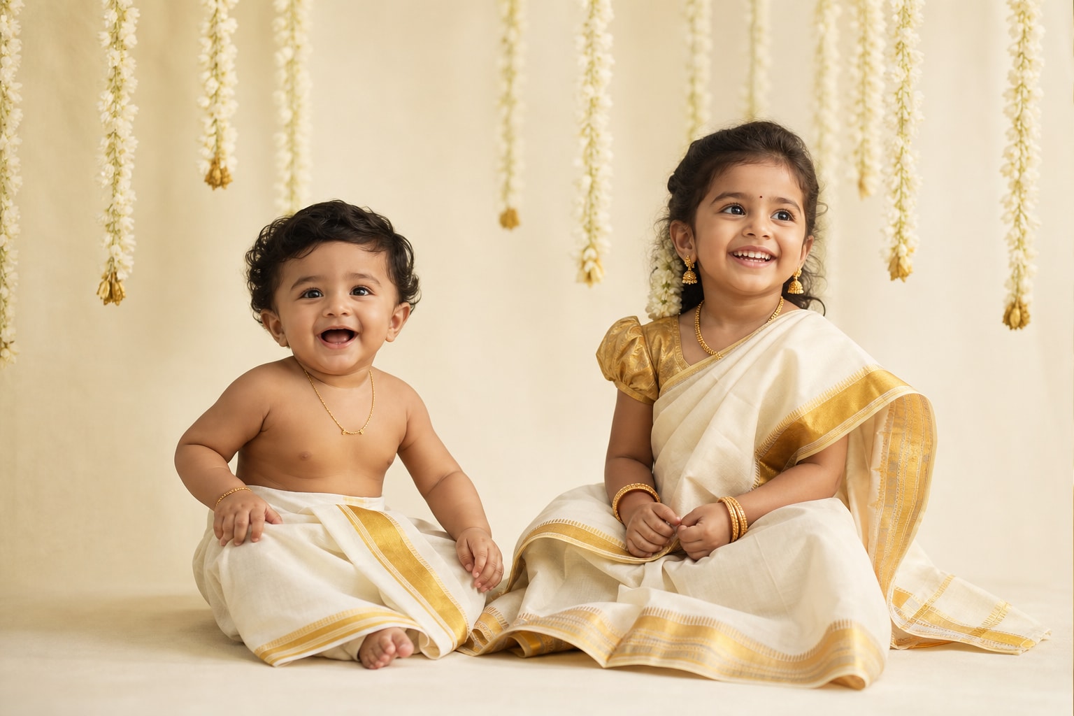 Onam traditional wear AI generation