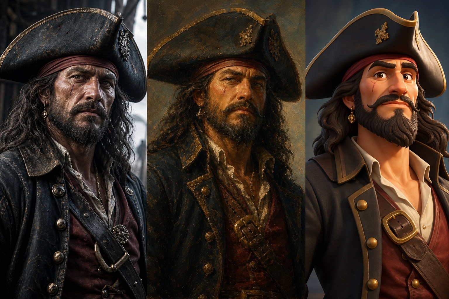 Versatile pirates of the caribbean style prompt generation