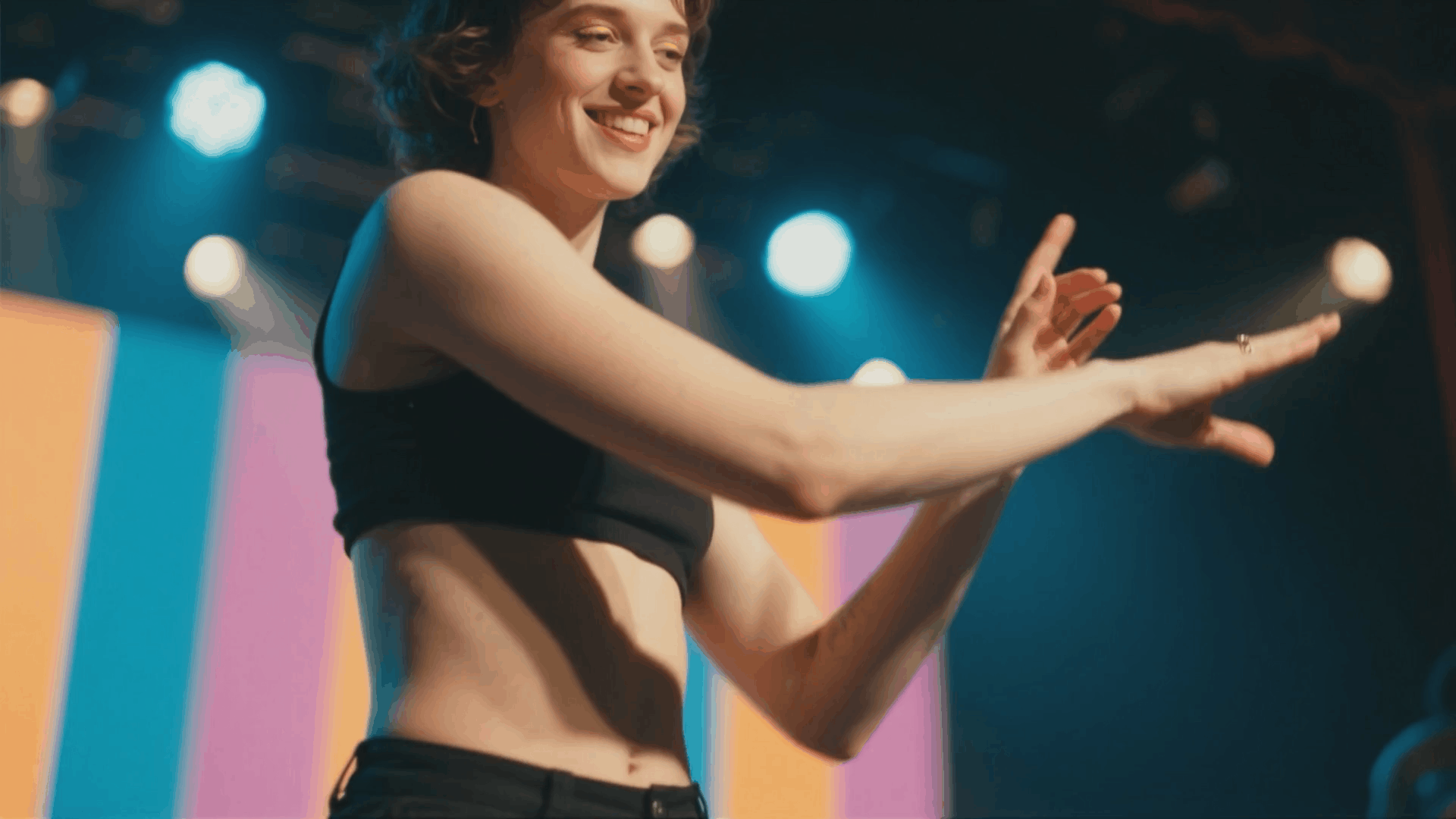 performer stage pardon dance ai prompt