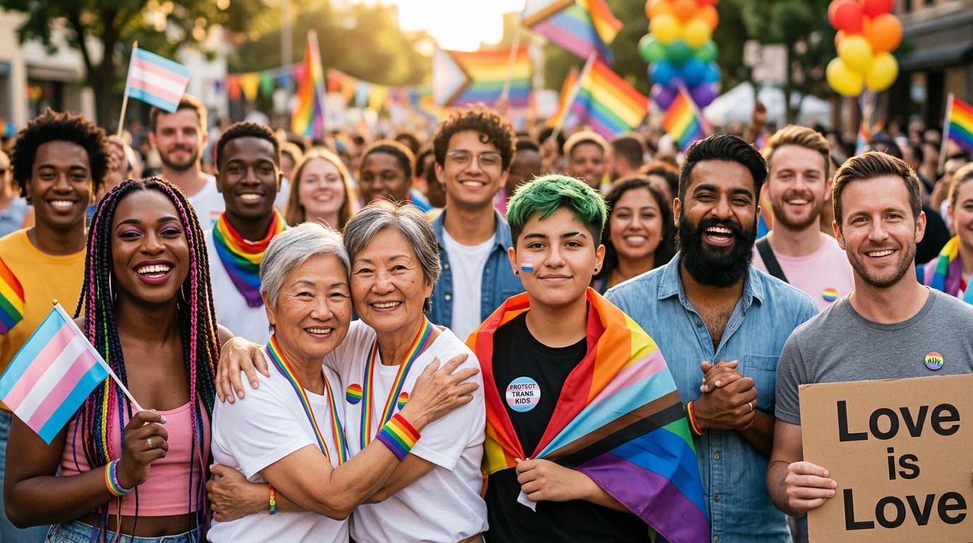 Celebrate diversity with inclusive Pride Month AI poster designs