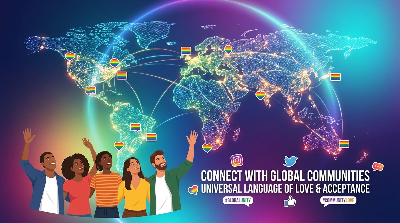 Connect with global communities using lgbt stickers