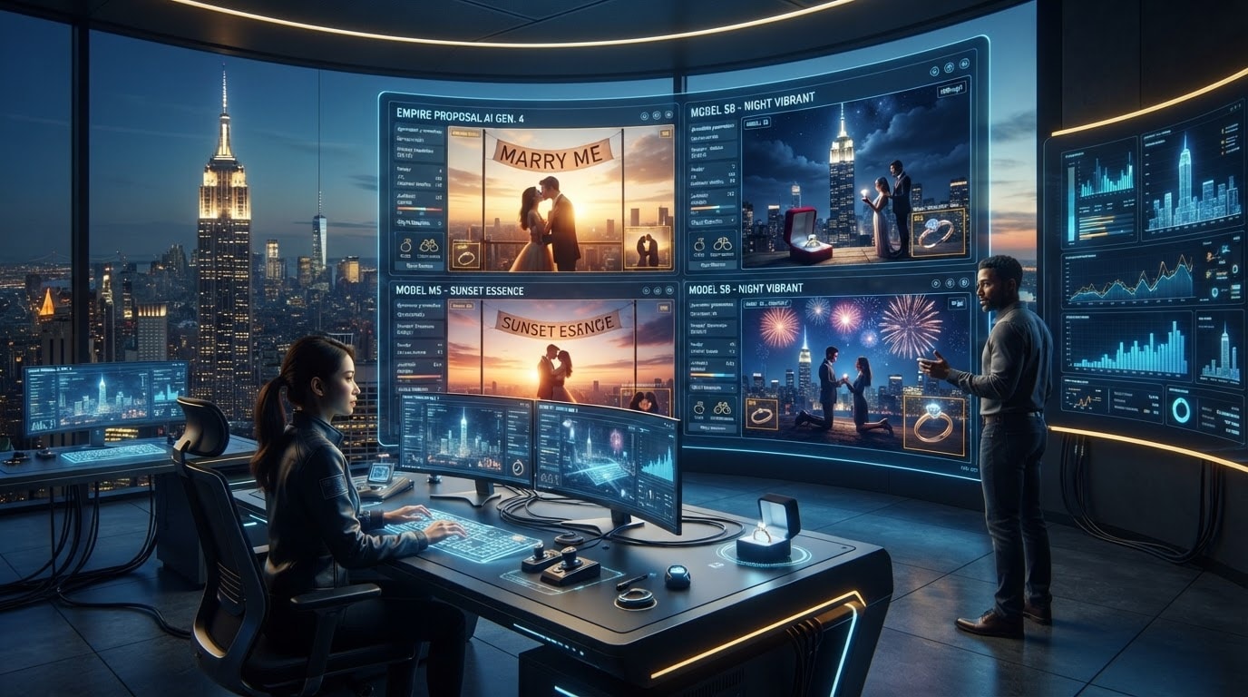 Top of empire state building proposal AI models