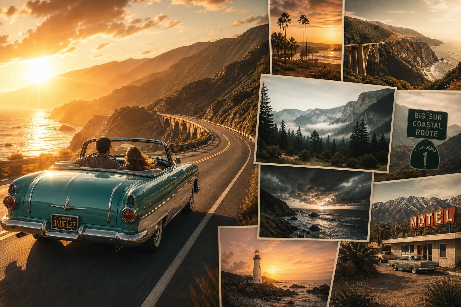 Craft cinematic scenes with road trip prompt