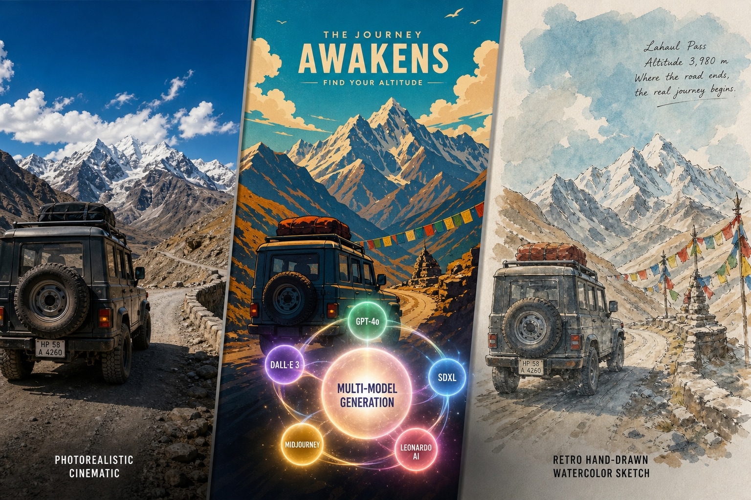 Premium AI models for road trip prompt