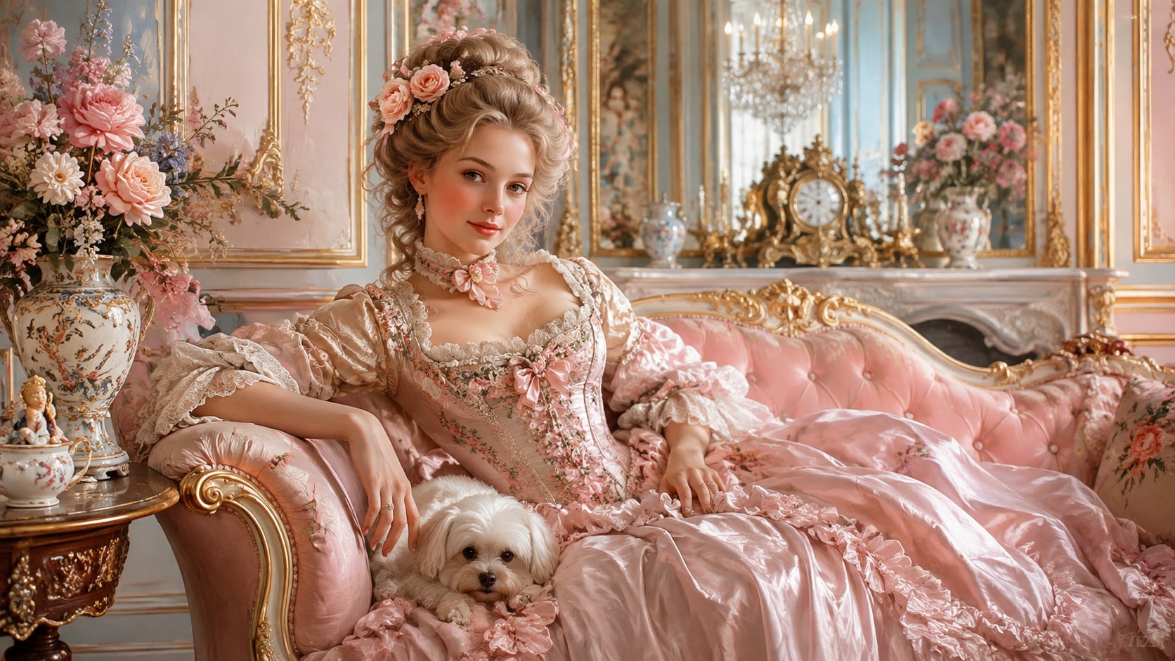 rococo painting style prompts